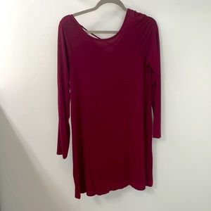 Long Sleeves Free Form Dress
